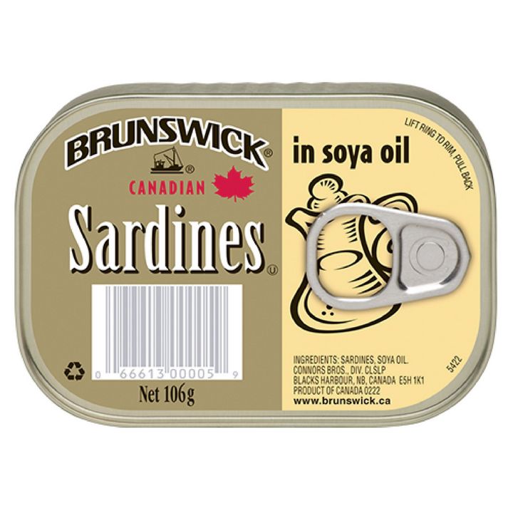 Brunwick Sardines In Soya Oil Louisiana Hot Sauce 74G