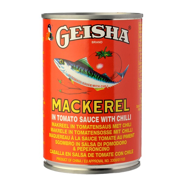 Geisha Mackerel In Tomato Sauce With Chilli 425G