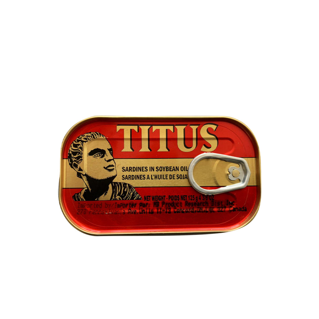 Titus Sardines In Soya Oil (Nigerian Import) 125G