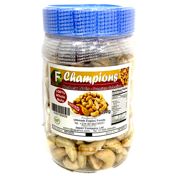 Champions Cashew Nuts 200G