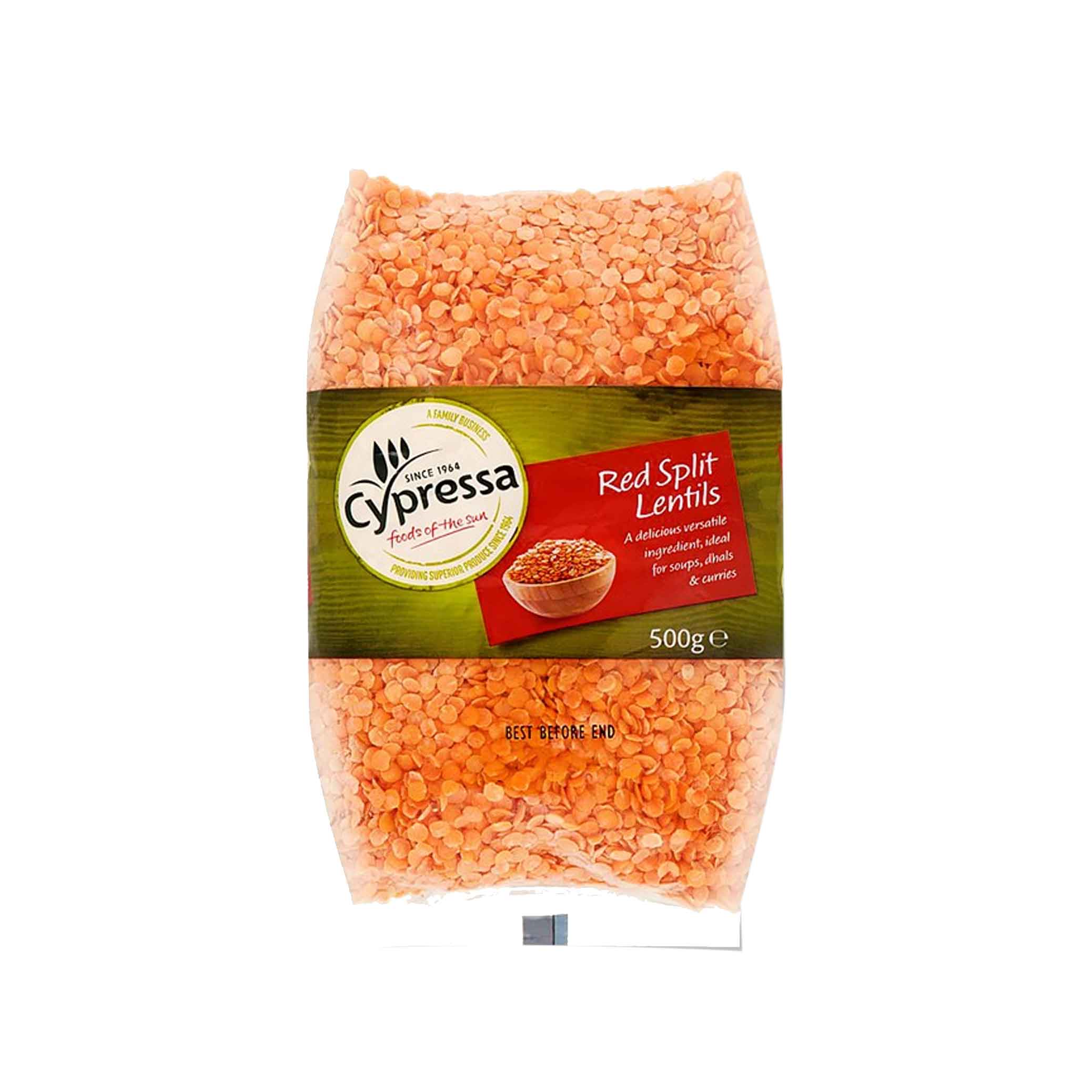 Cypressa Red Split Lentils 500g