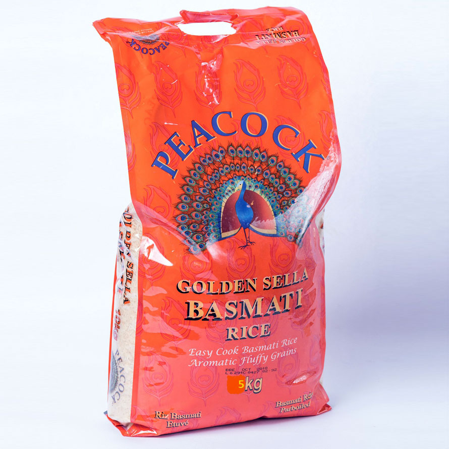 Peacock Golden Sella Basmati Rice 5KG