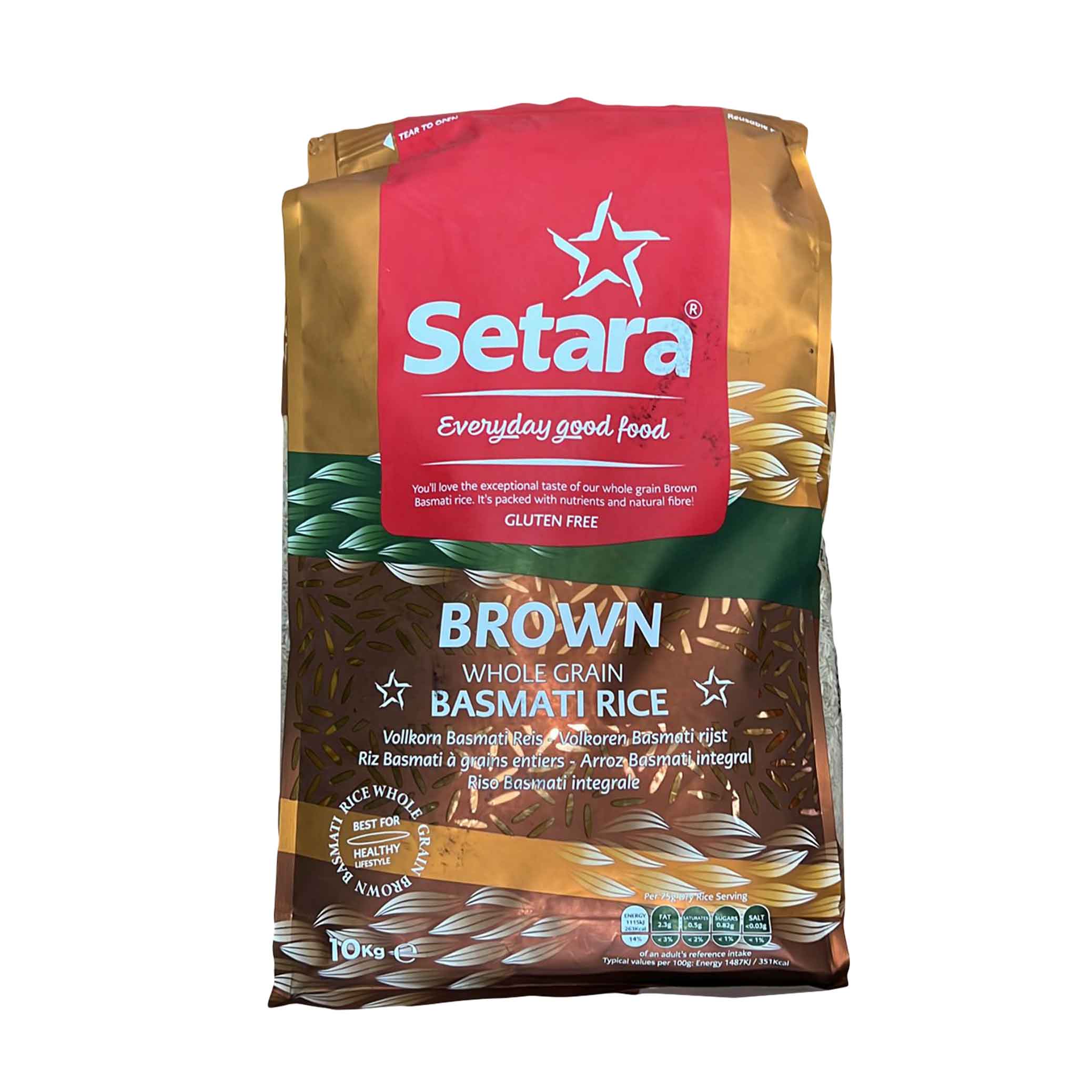 Setara Wholegrain Brown Basmati Rice 10KG