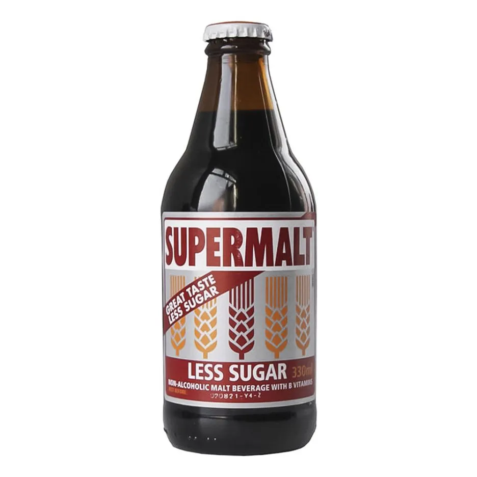 Super Malt Original Less Sugar Bottle 330ml