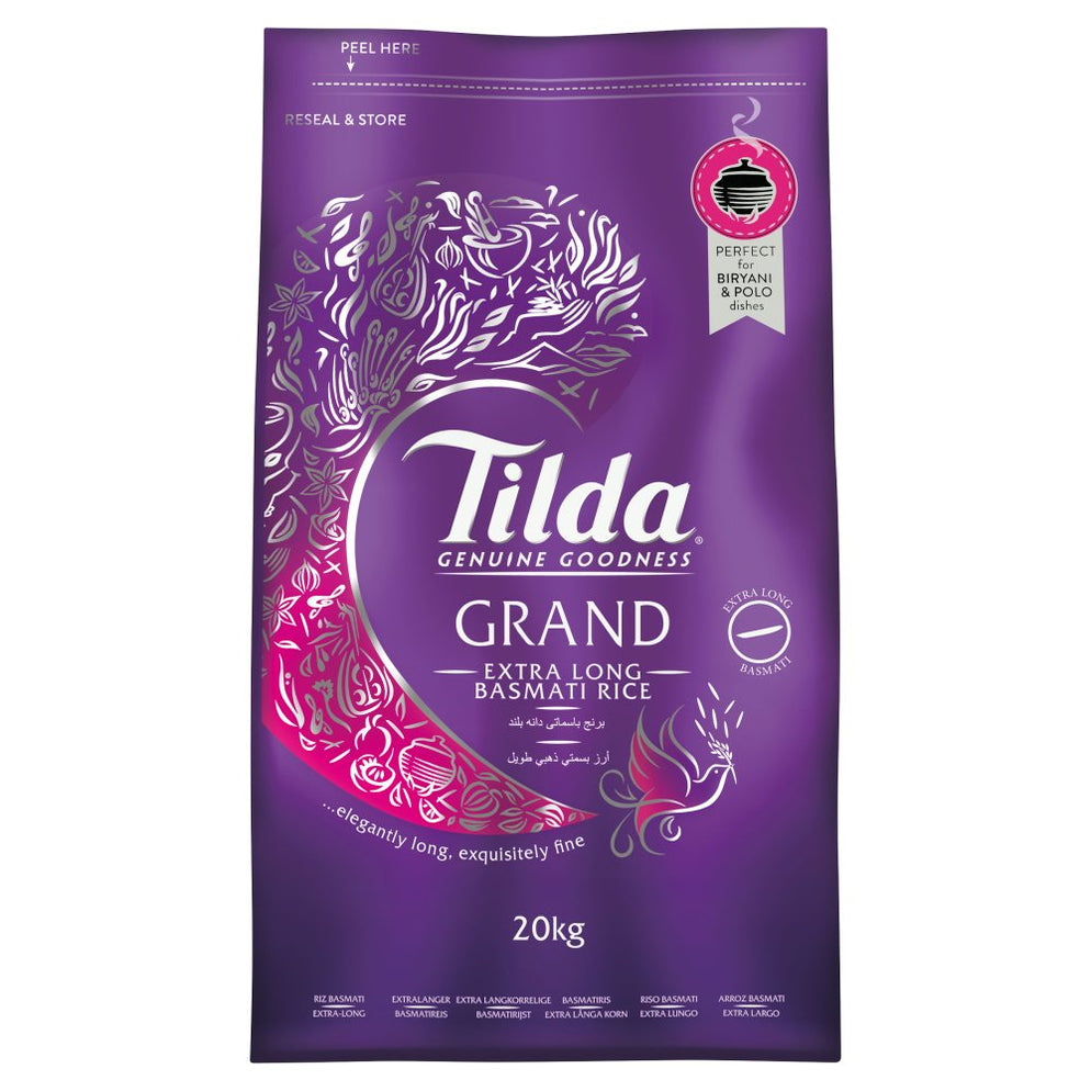 Tilda Grand Extra Long Basmati Rice 20KG