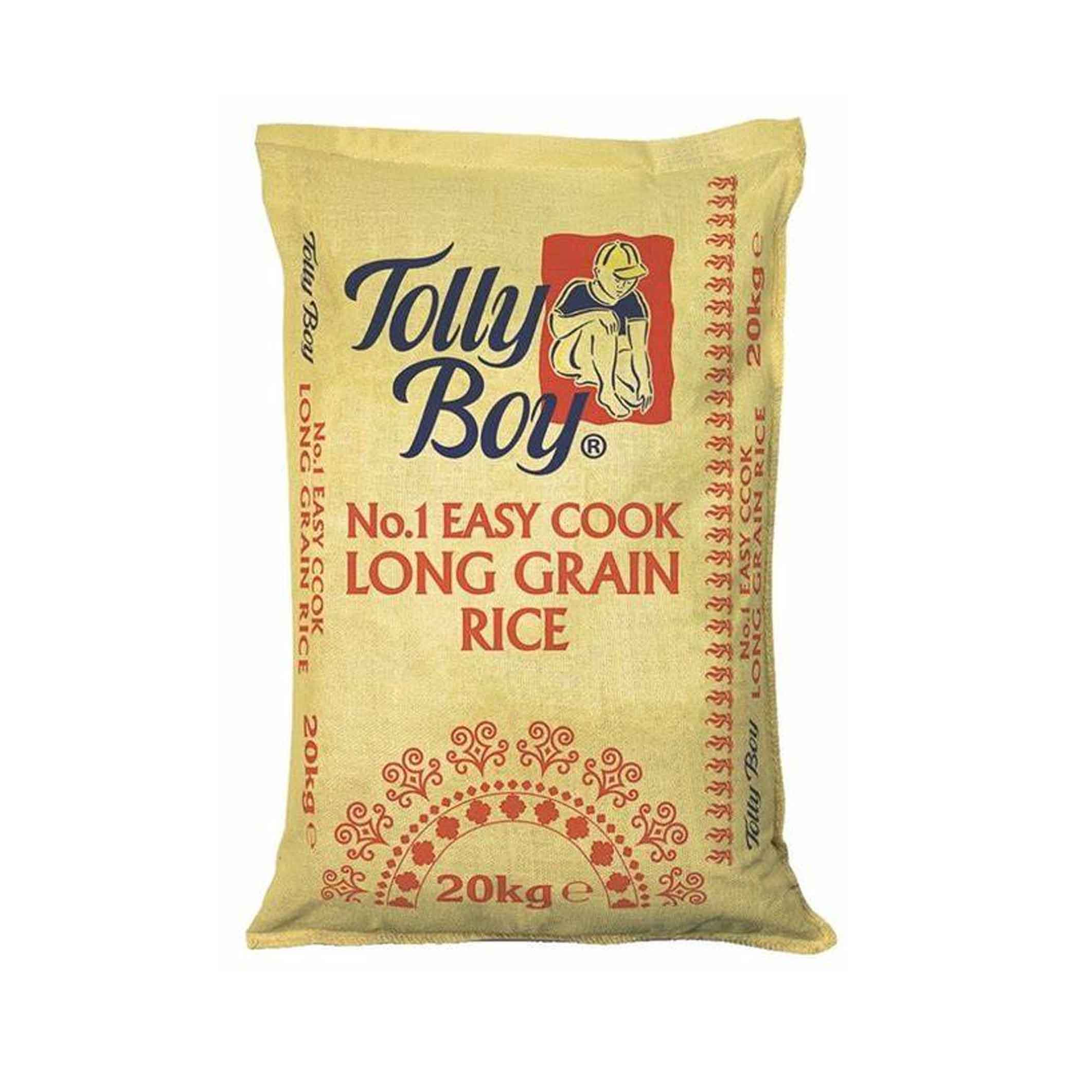 Tolly Boy Easy Cook Rice Long Grain Rice 20KG