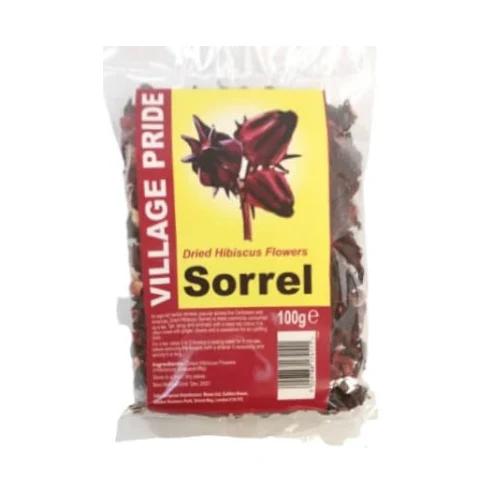 Village Pride Dried Hibiscus Sorrel Zobo 100G