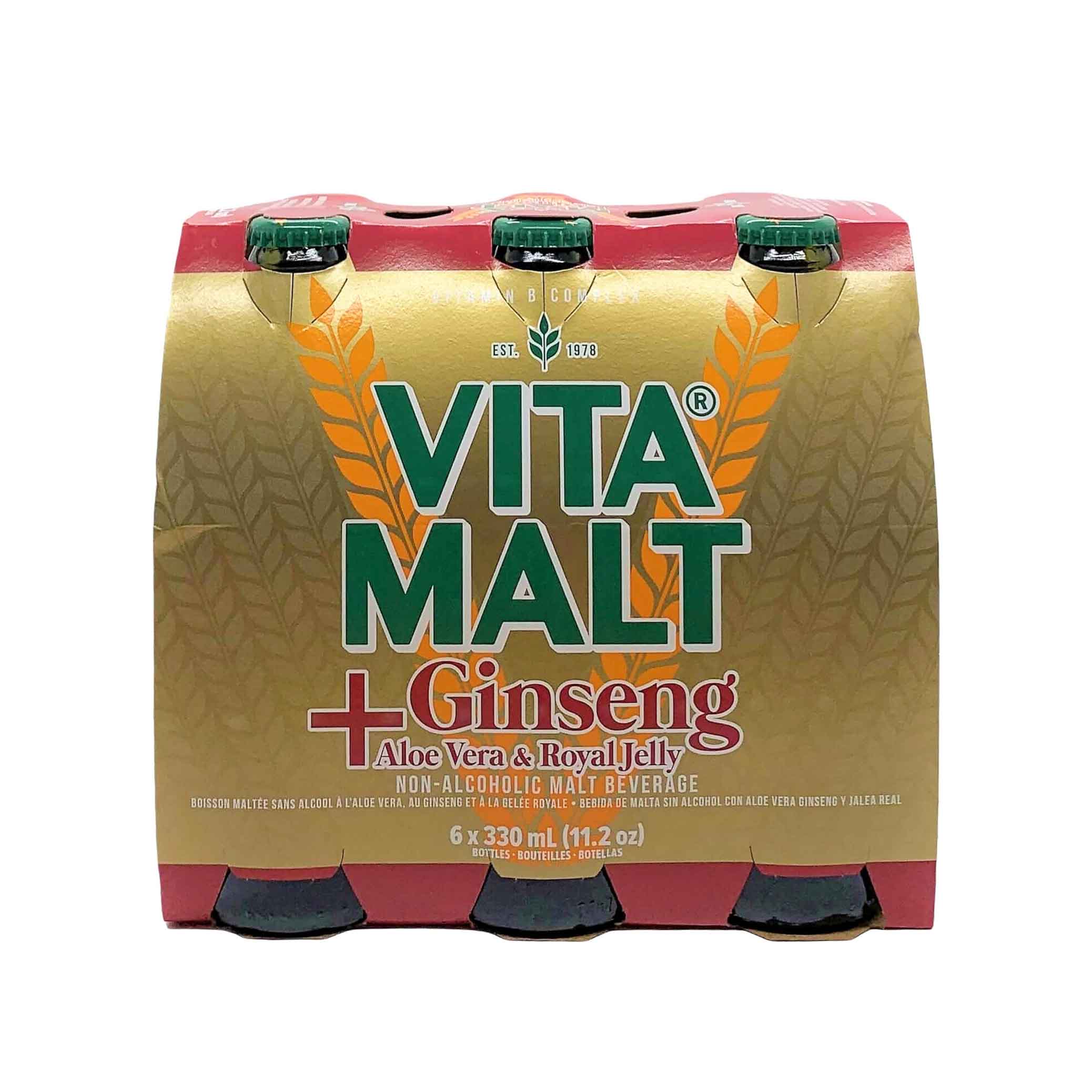 Vita malta + gensing, Aloe vera & royal jelly 330ML x6