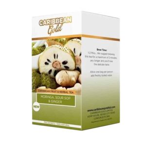 Caribbean Gold Moringa, Sour Sop And Ginger - x18