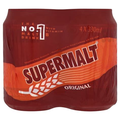 Super Malt Original Bottle - 330ml x4