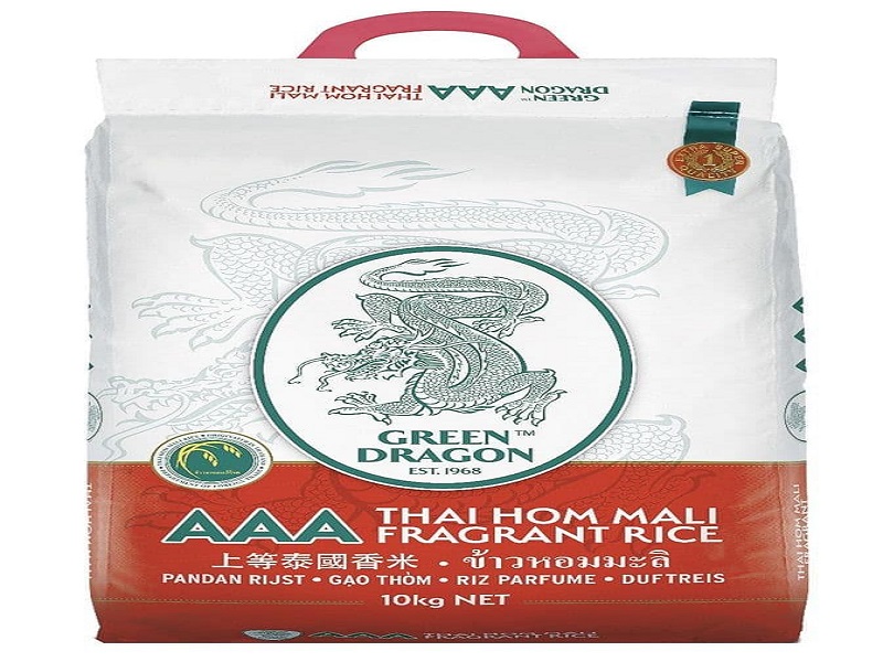 Green dragon 10kg thai fragrant Jasmine rice