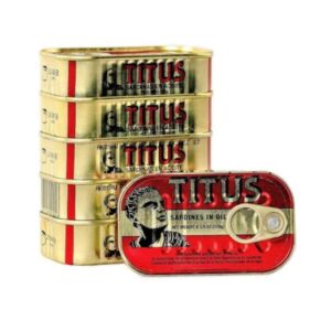 Titus Sardines - Omega-3-Rich, Sardines In Vegetable Oil x1 each