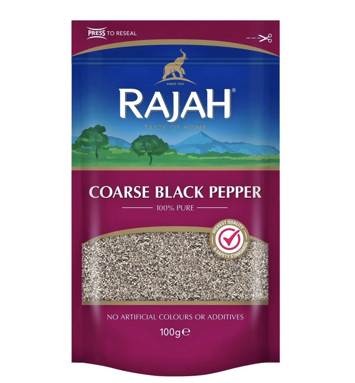 Rajah Coarse Black Pepper - 100G