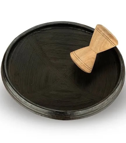 Asanka pot with grinder large