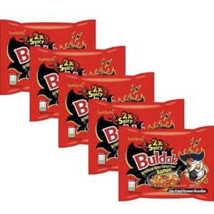 Alternative view of Sam-Yang Double Spicy(2x Spicy) Hot Chicken Ramen Noodles 140g x 5 700g