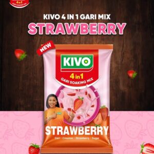 Alternative view of Kivo 4 in 1 strawberry Gari Soakings Mix 250g