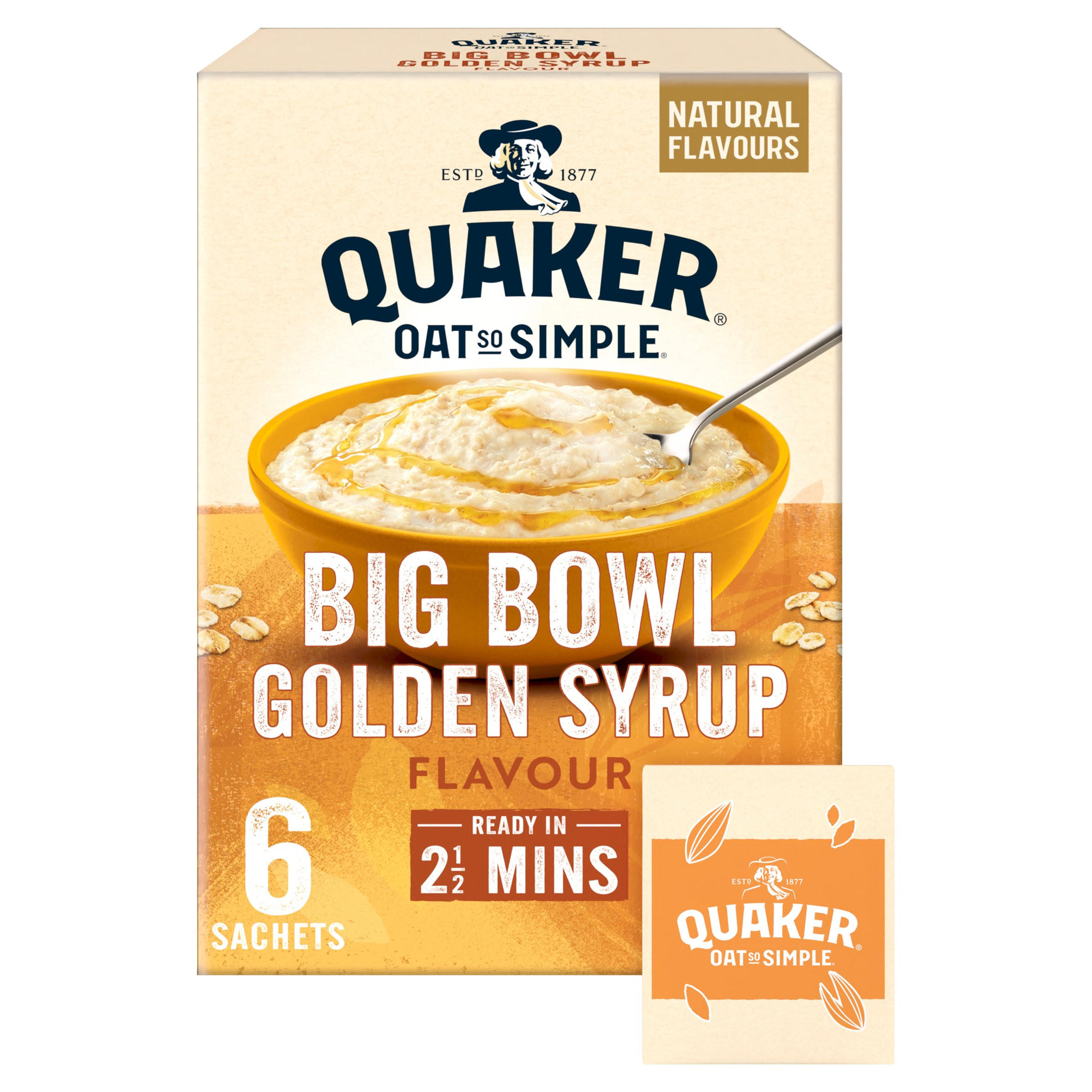 Qauker Oats So Simple Golden Syrup x6 PM - 216g